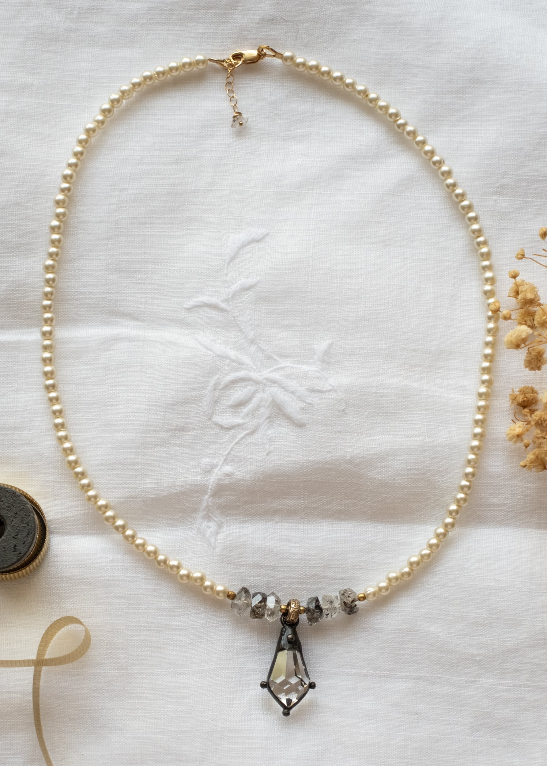Pearl Radiance Drop Necklace by Atelier 363, photo b
