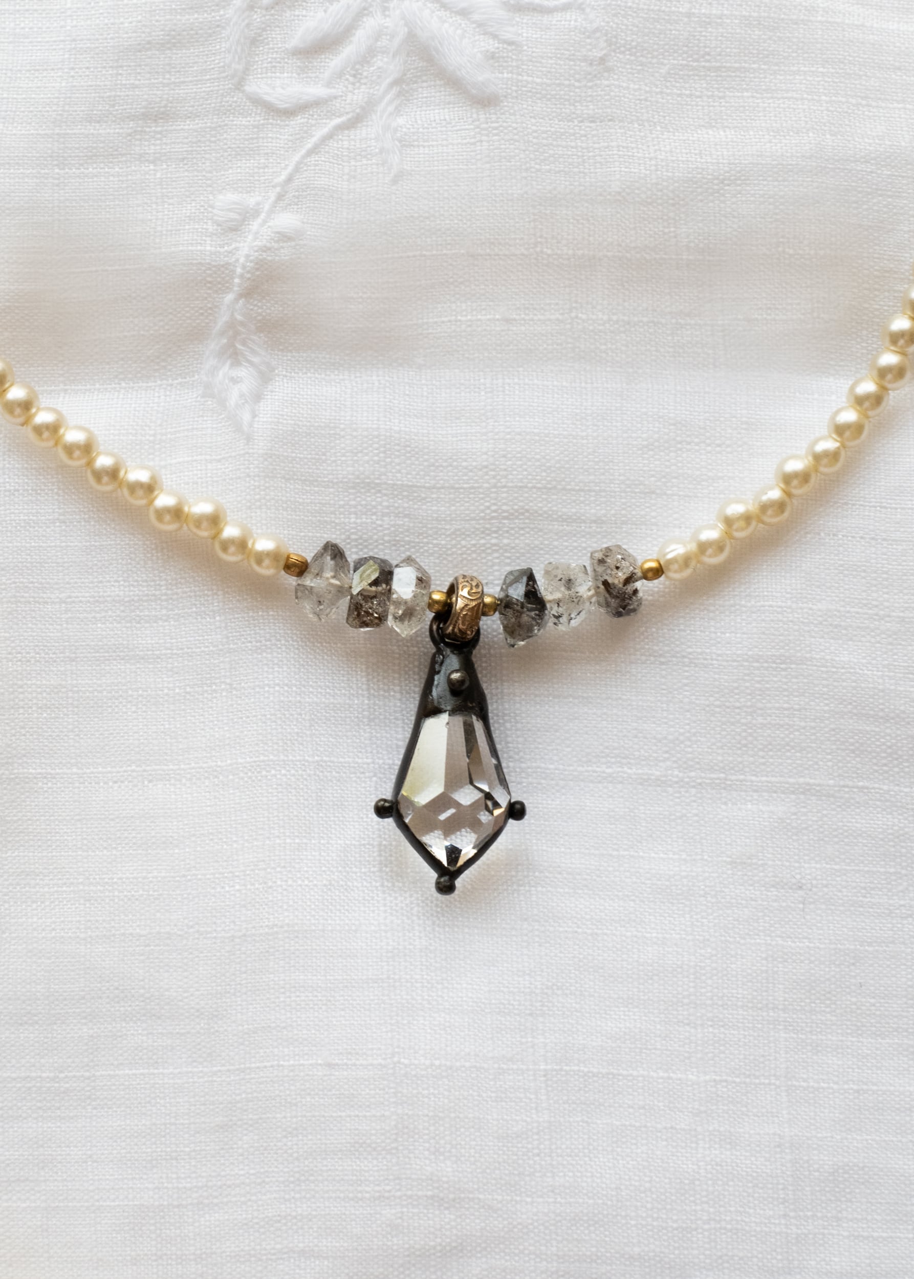 Pearl Radiance Drop Necklace by Atelier 363, photo c