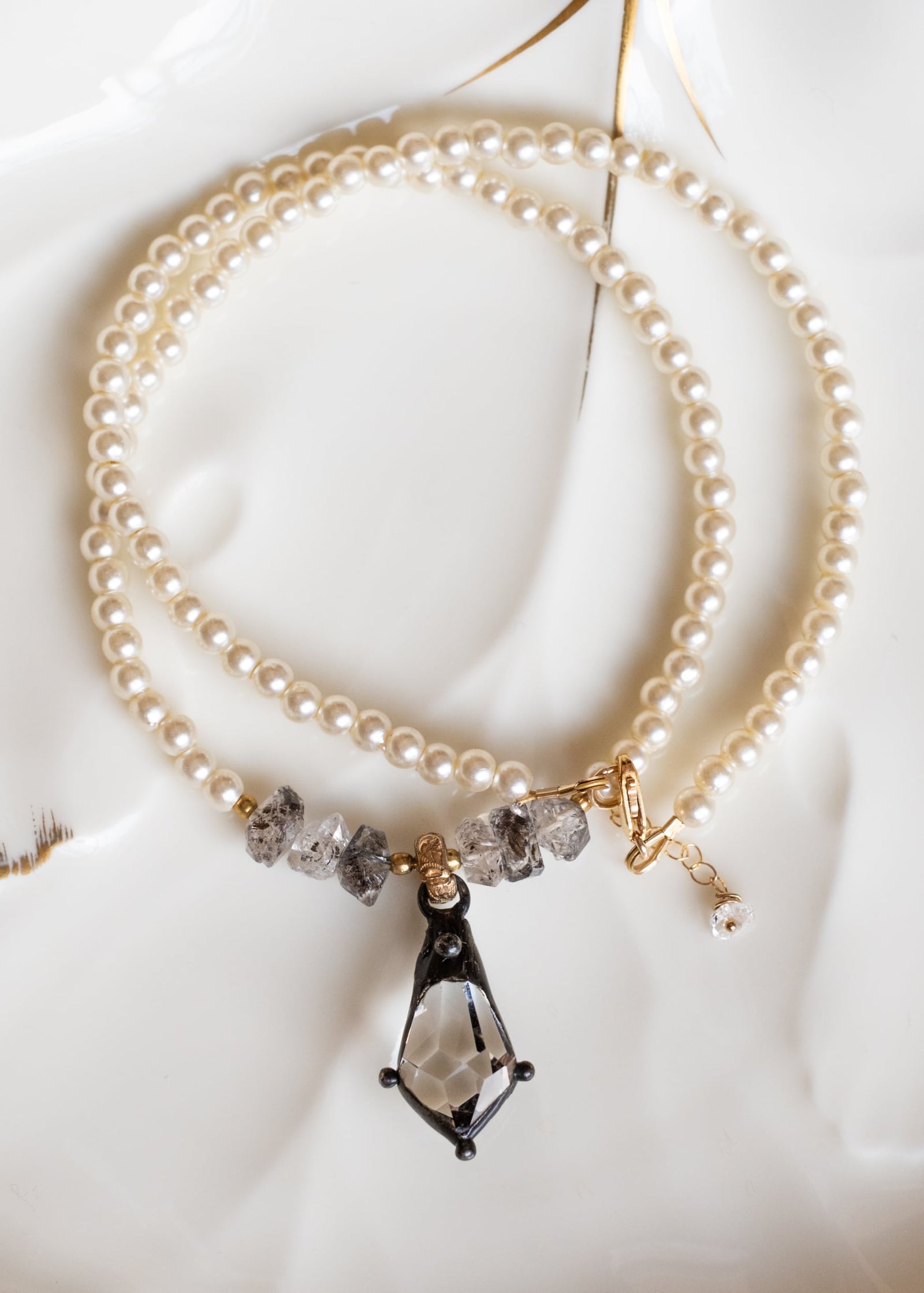 Pearl Radiance Drop Necklace