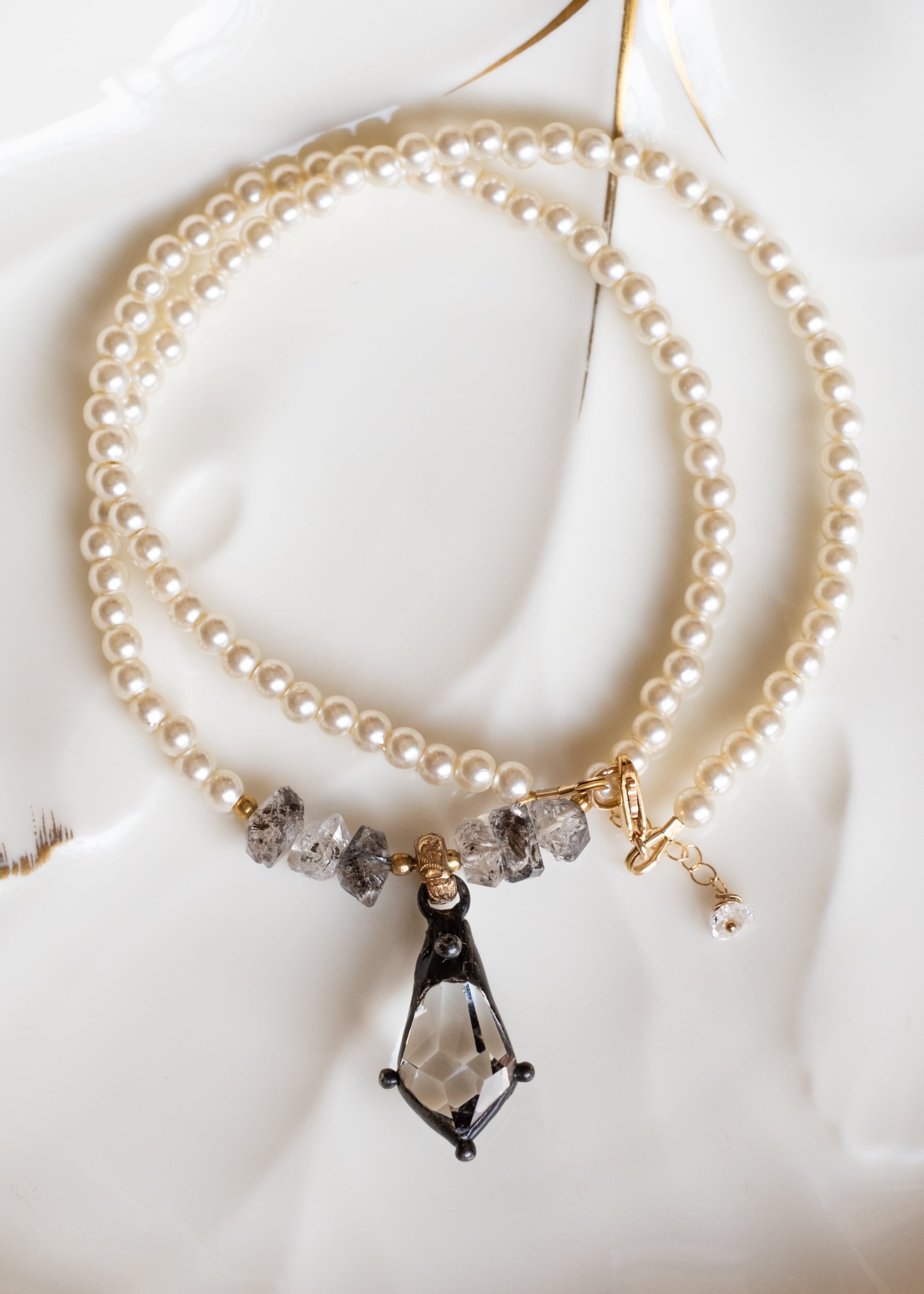 Pearl Radiance Drop Necklace by Atelier 363, photo a