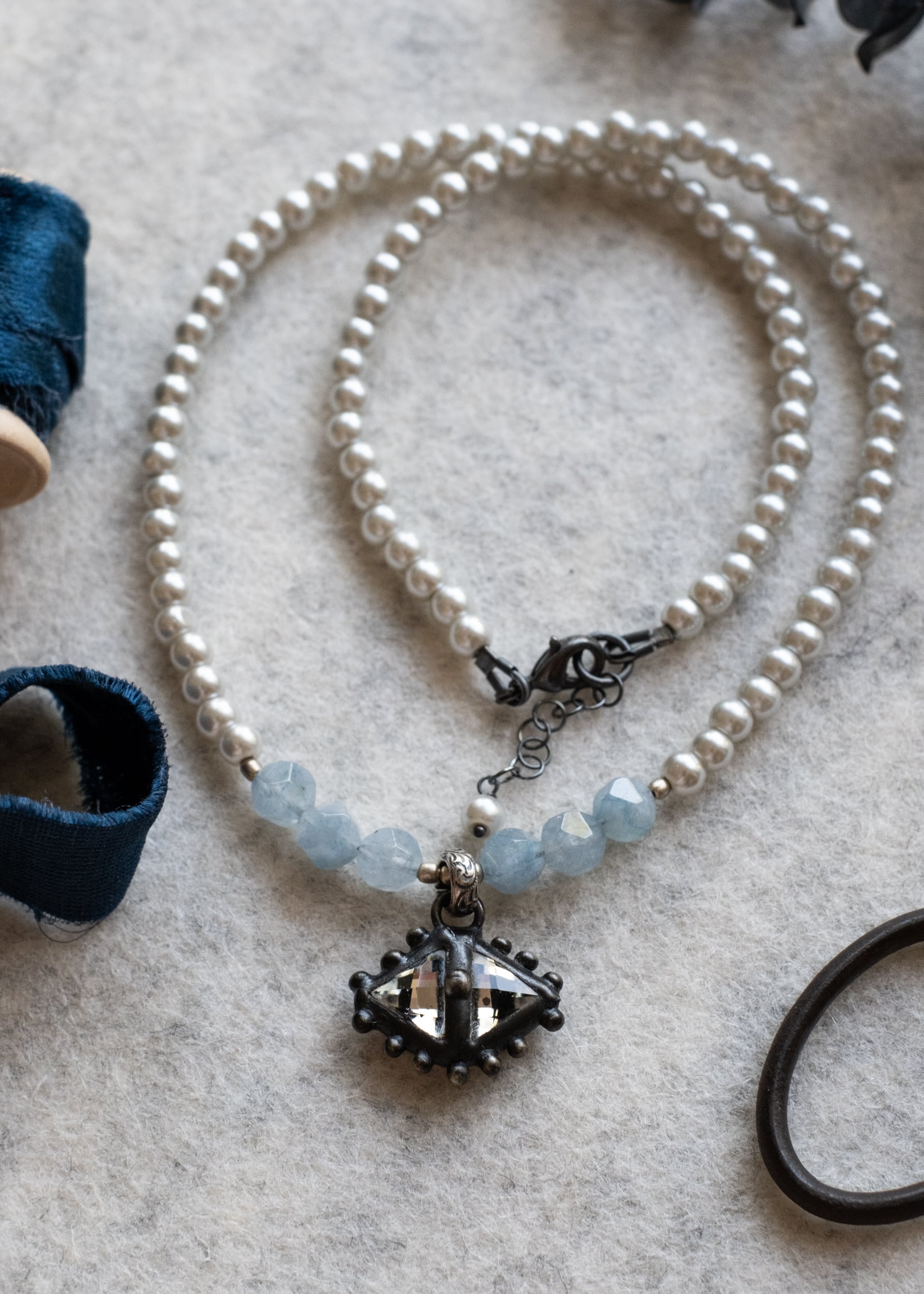 Luminous Eye Talisman Necklace by Atelier 363, photo a