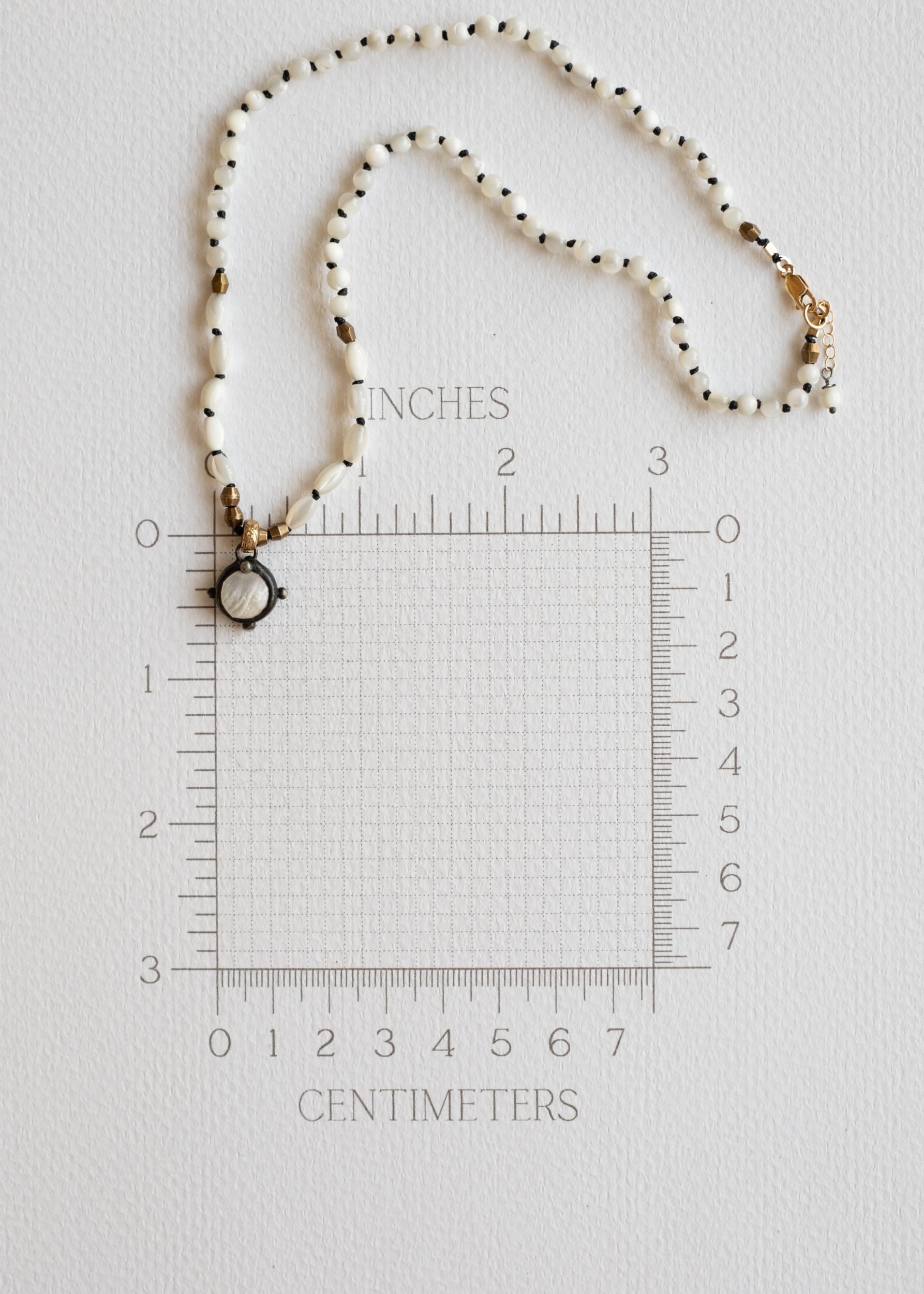 Moonlit Pearl Coin Necklace by Atelier 363, photo e