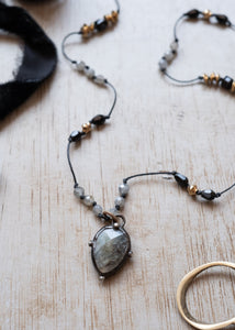 Mystic Glow Labradorite Necklace by Atelier 363, photo c