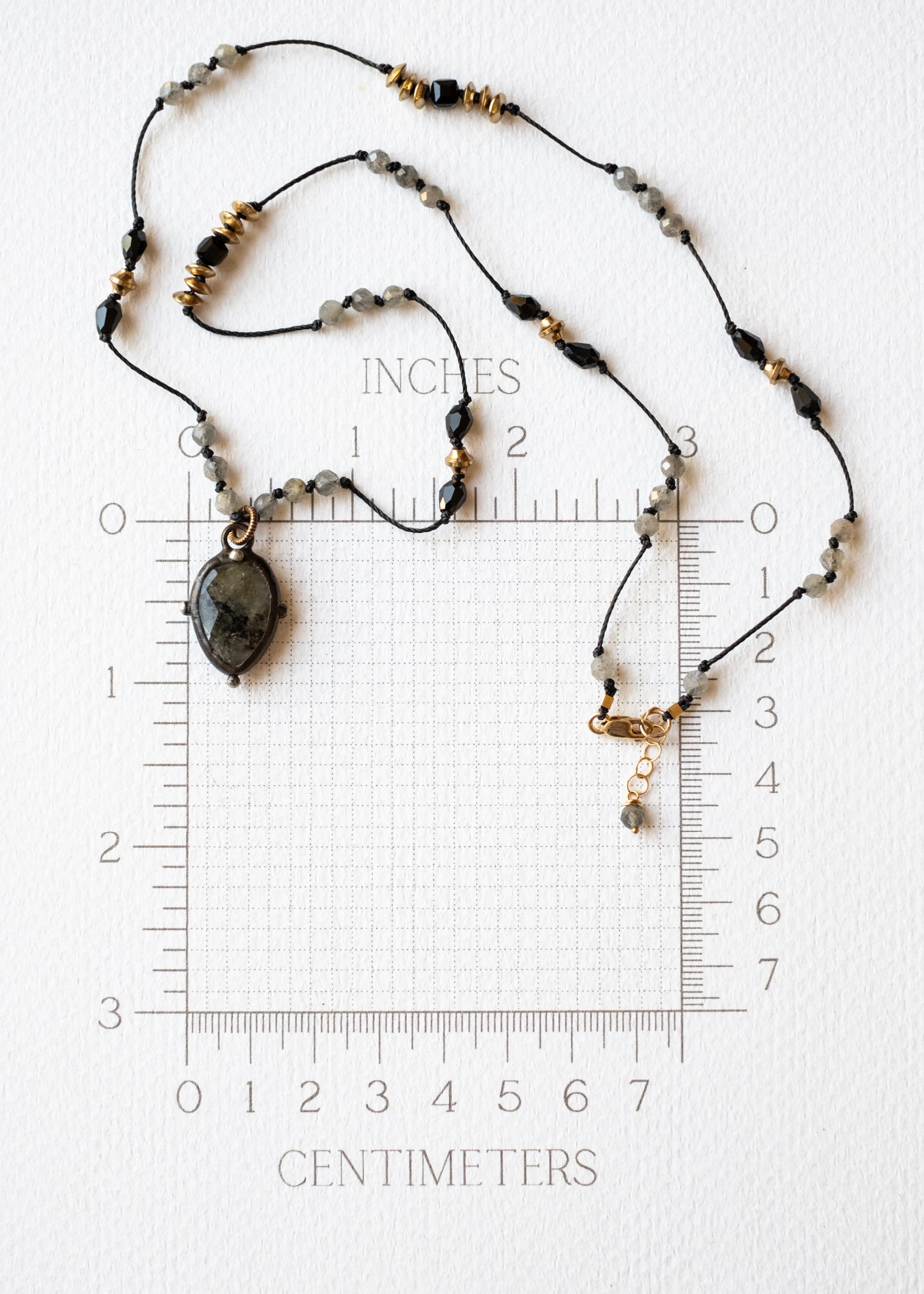Mystic Glow Labradorite Necklace by Atelier 363, photo e