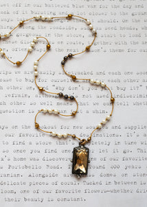 Golden Light Glass Pendant Necklace by Atelier 363, photo b