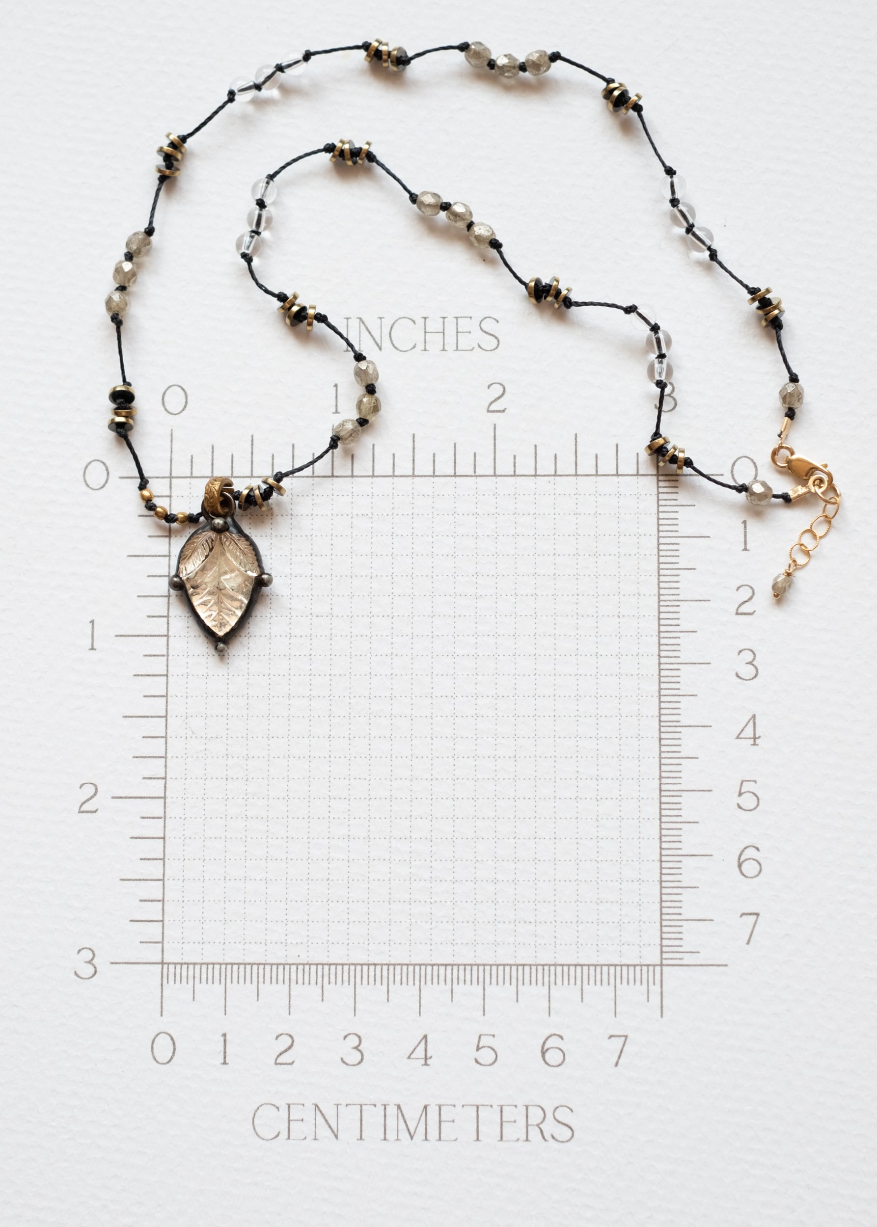 Whispers of Time Vintage Glass Necklace by Atelier 363, photo c