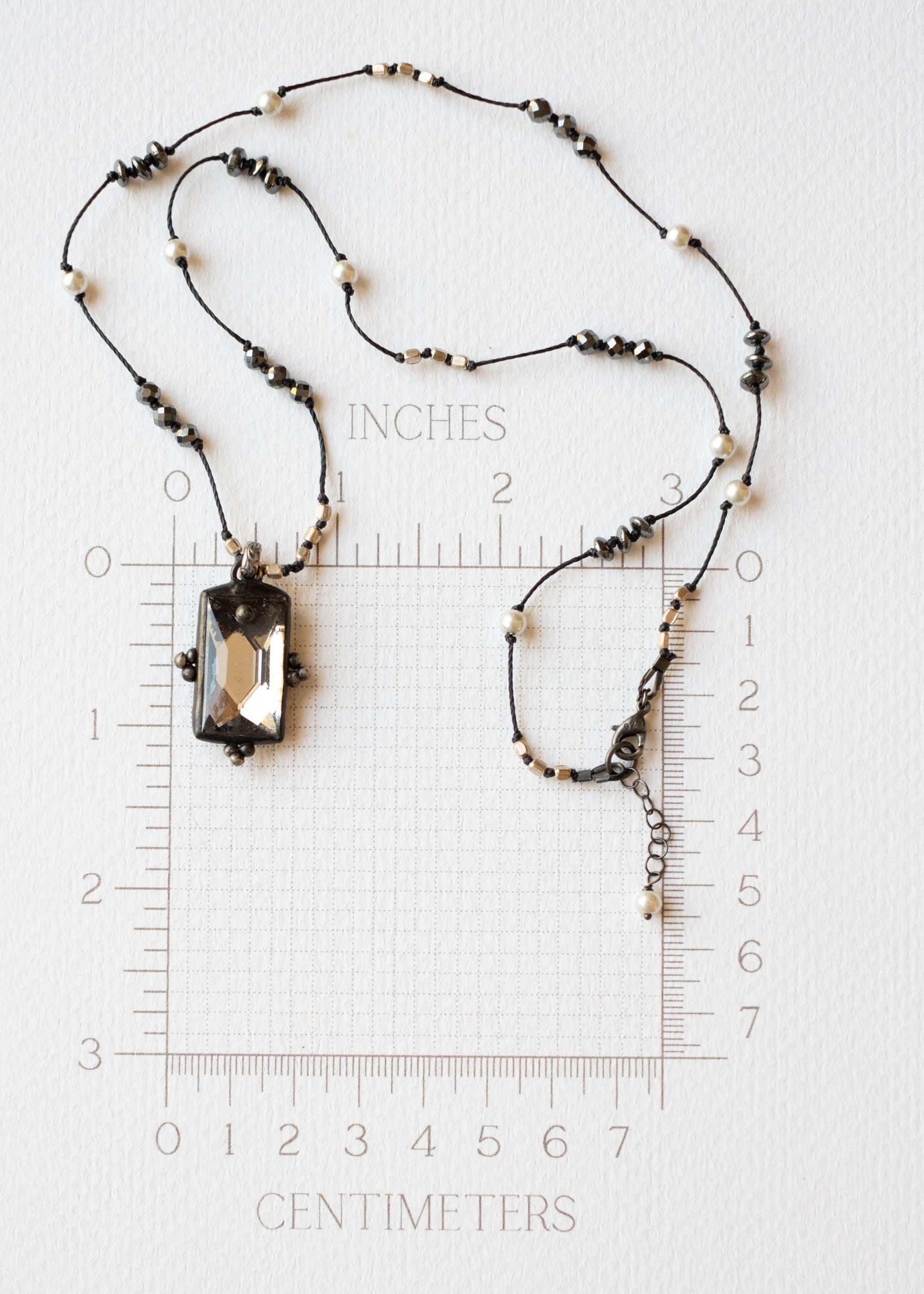 Reflections of Time Mirror Glass Necklace by Atelier 363, photo d