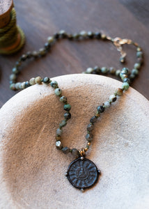 Serenity Buddha Medallion Necklace by Atelier 363, photo a
