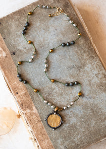 Eagle & Muse Vintage Replica Coin Necklace by Atelier 363, photo b