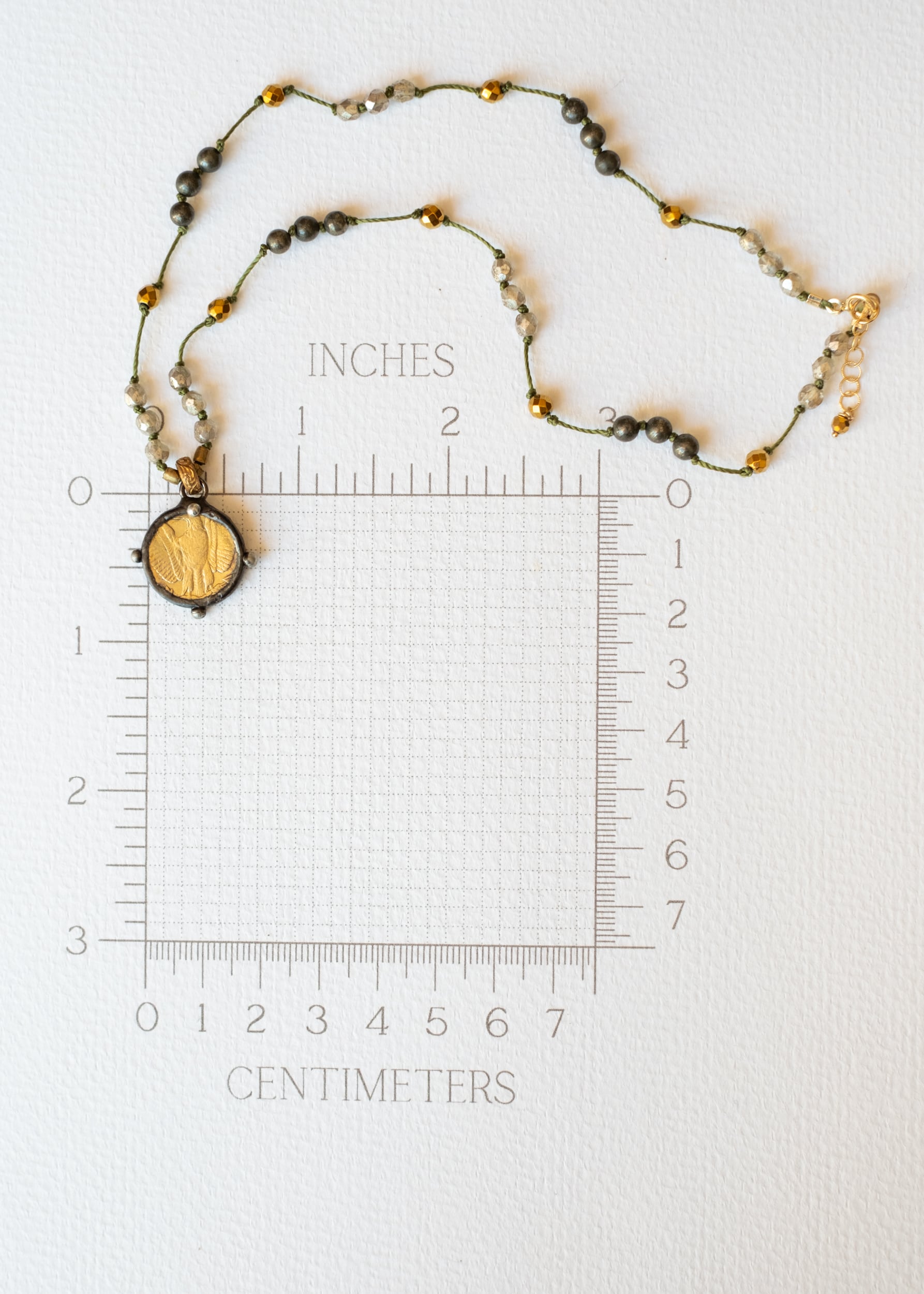 Eagle & Muse Vintage Replica Coin Necklace by Atelier 363, photo e