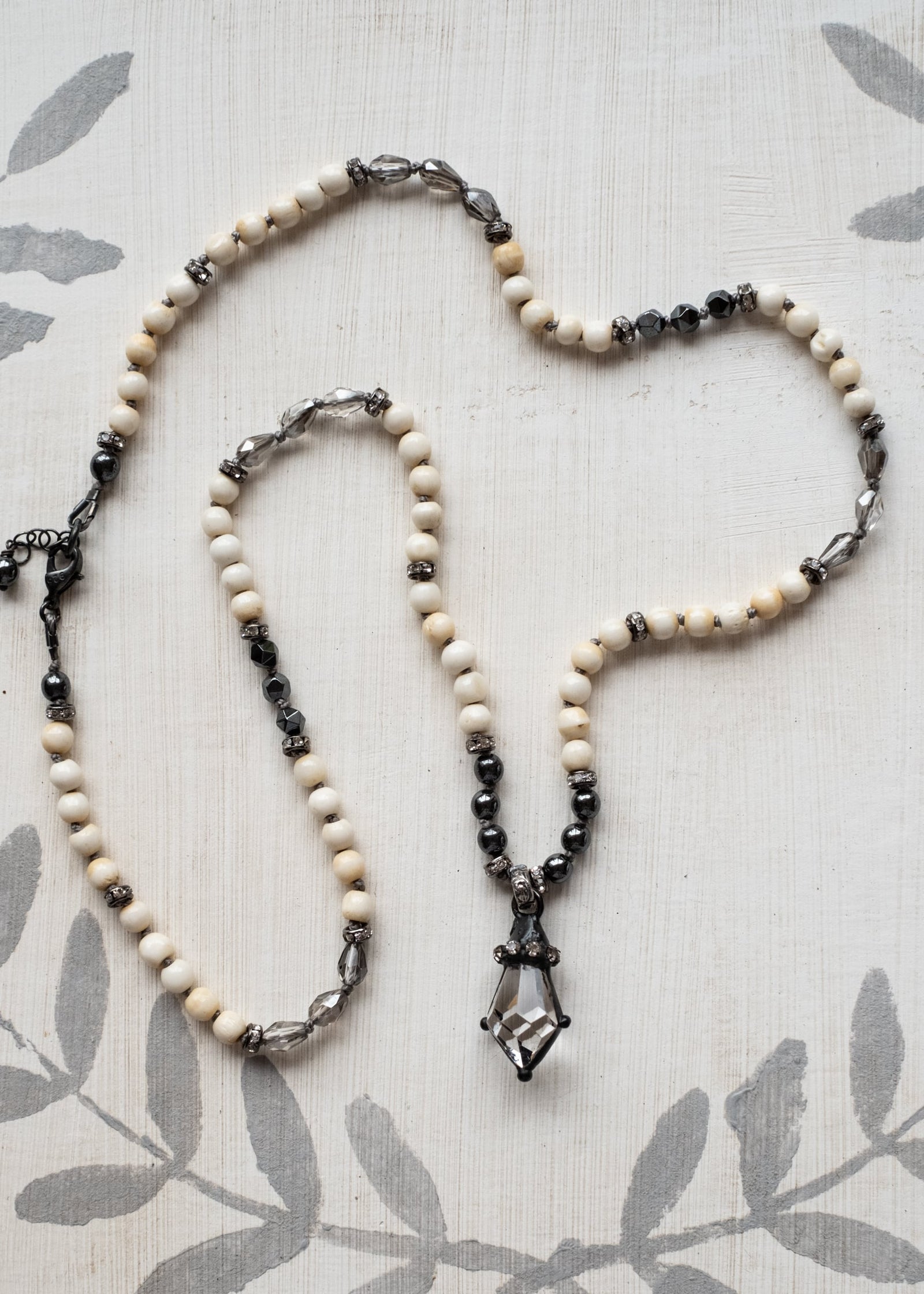 Faceted Crystal Drop Necklace