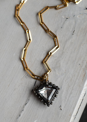 Antique Mirror Diamond Necklace by Atelier 363, photo c