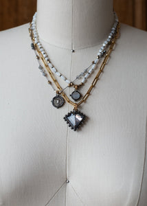 Antique Mirror Diamond Necklace by Atelier 363, photo e