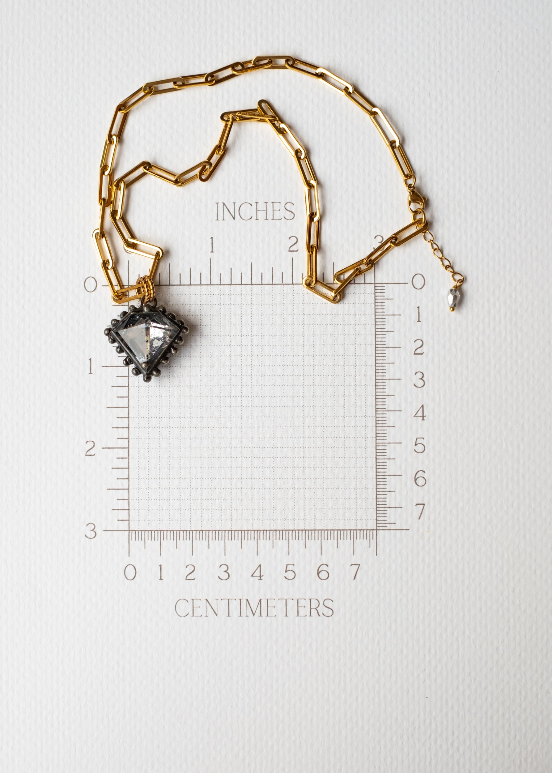 Antique Mirror Diamond Necklace by Atelier 363, photo f