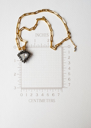 Antique Mirror Diamond Necklace by Atelier 363, photo f
