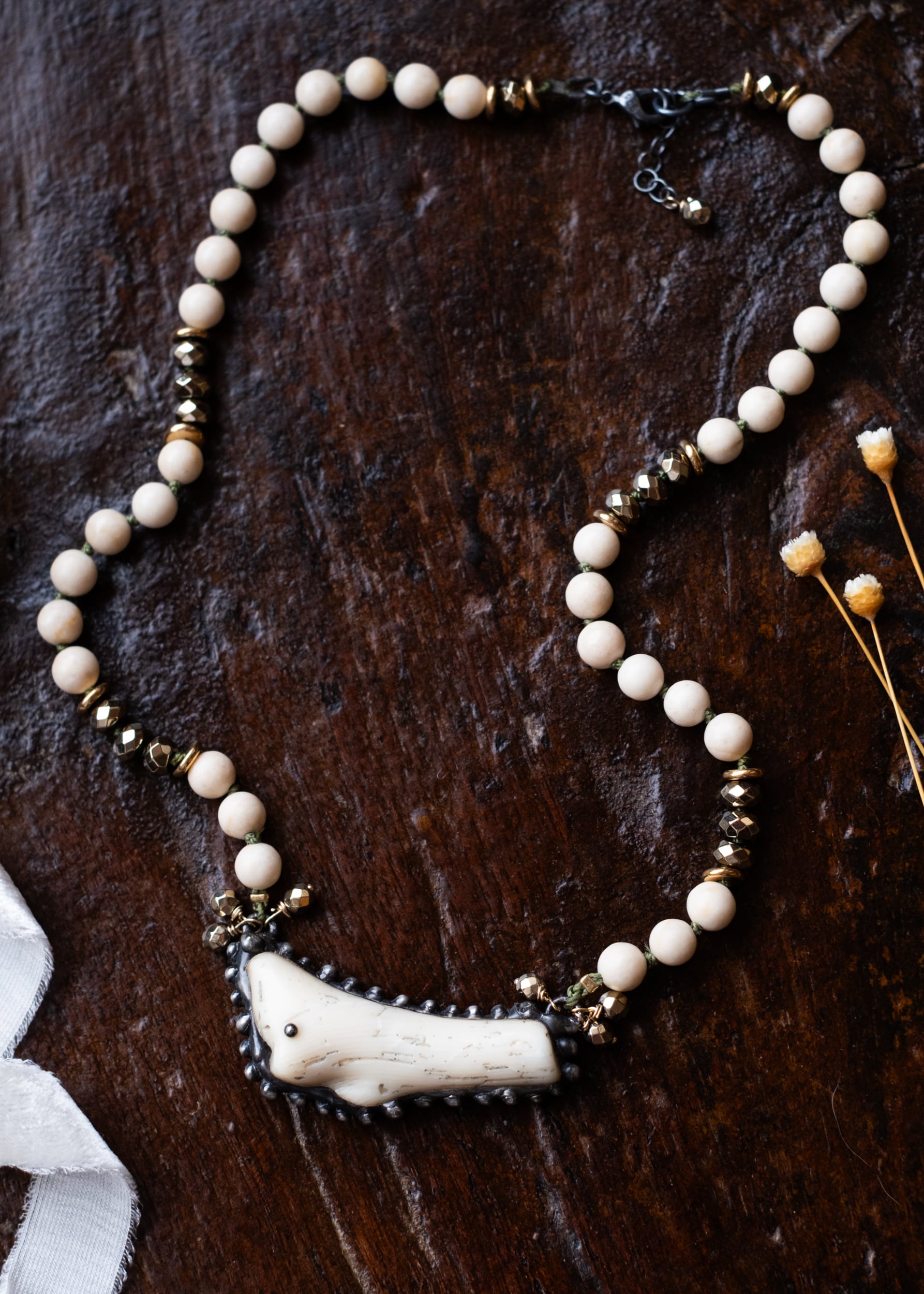 Coral Branch Fossil Necklace by Atelier 363, photo f