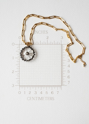 Glass Blossom Paperclip Necklace by Atelier 363, photo e