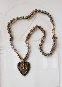 Meditation Heart Amulet Necklace by Atelier 363, photo b