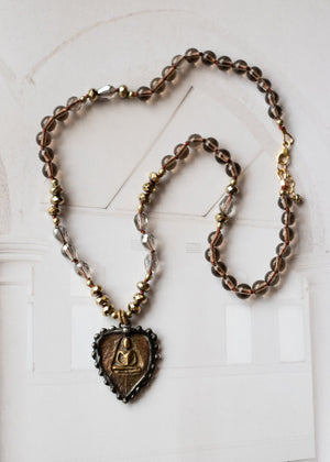 Meditation Heart Amulet Necklace by Atelier 363, photo b