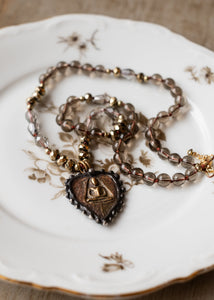 Meditation Heart Amulet Necklace by Atelier 363, photo a