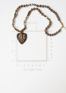 Meditation Heart Amulet Necklace by Atelier 363, photo e