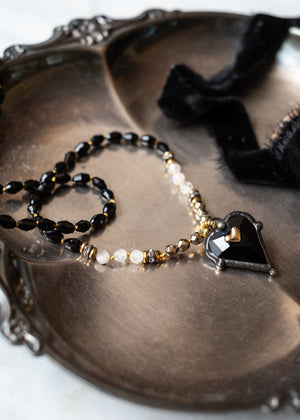 Midnight Crystal Heart Necklace by Atelier 363, photo a