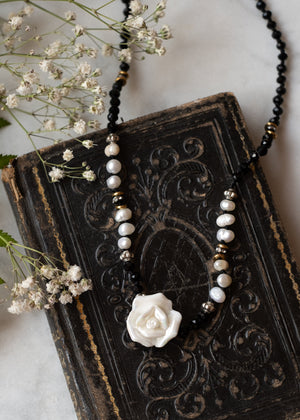 Ivory Rose Choker Necklace by Atelier 363, photo a