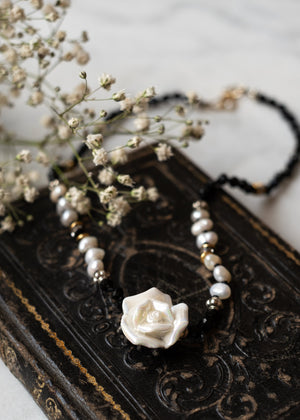 Ivory Rose Choker Necklace by Atelier 363, photo b