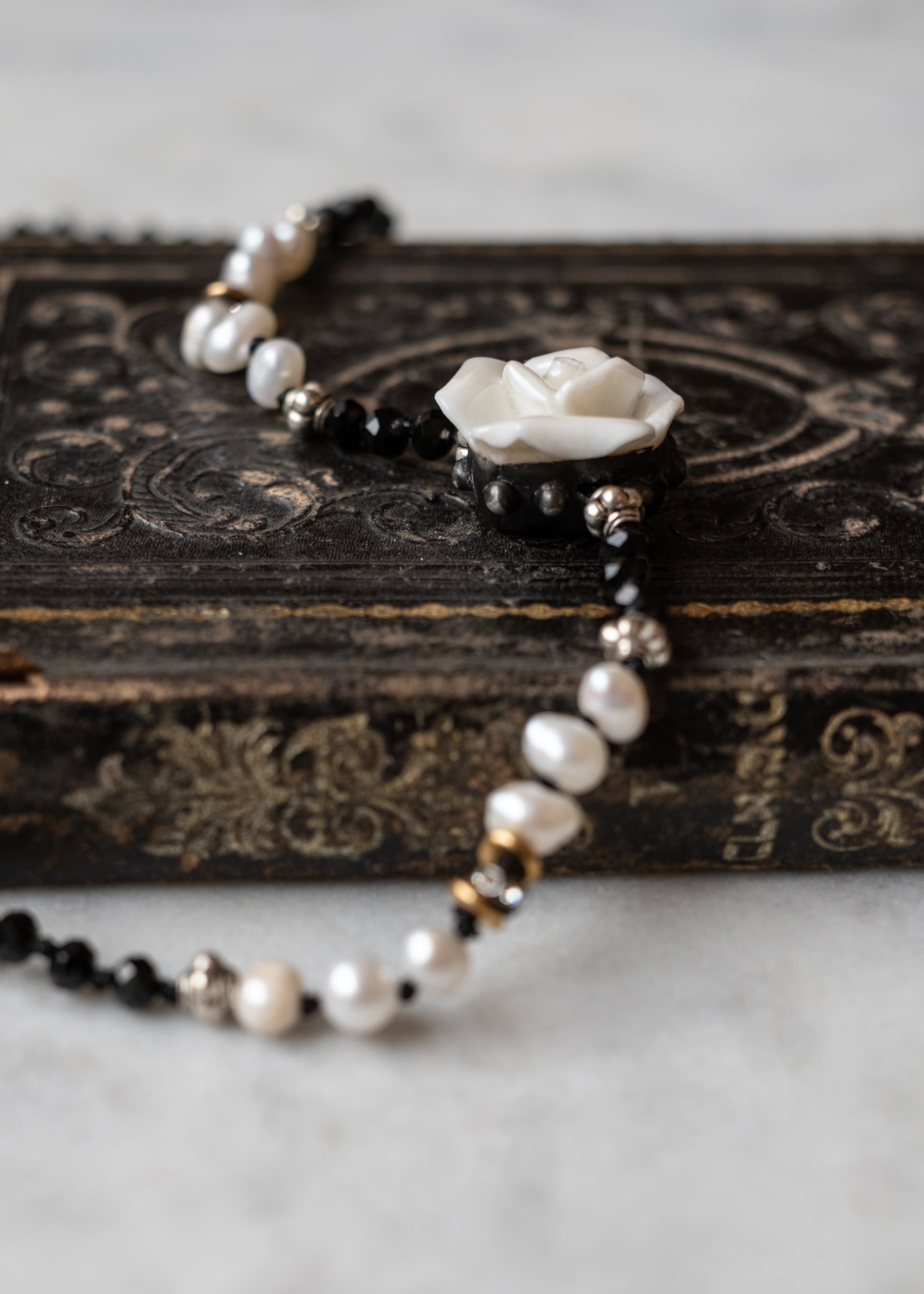 Ivory Rose Choker Necklace by Atelier 363, photo e