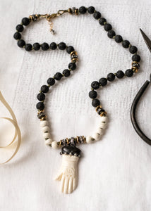 Bone Hand Protection Necklace by Atelier 363, photo c