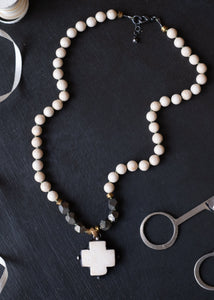 Sacred Stone Cross Necklace by Atelier 363, photo c