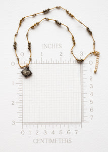 Starlight Pyrite Druzy Necklace by Atelier 363, photo d