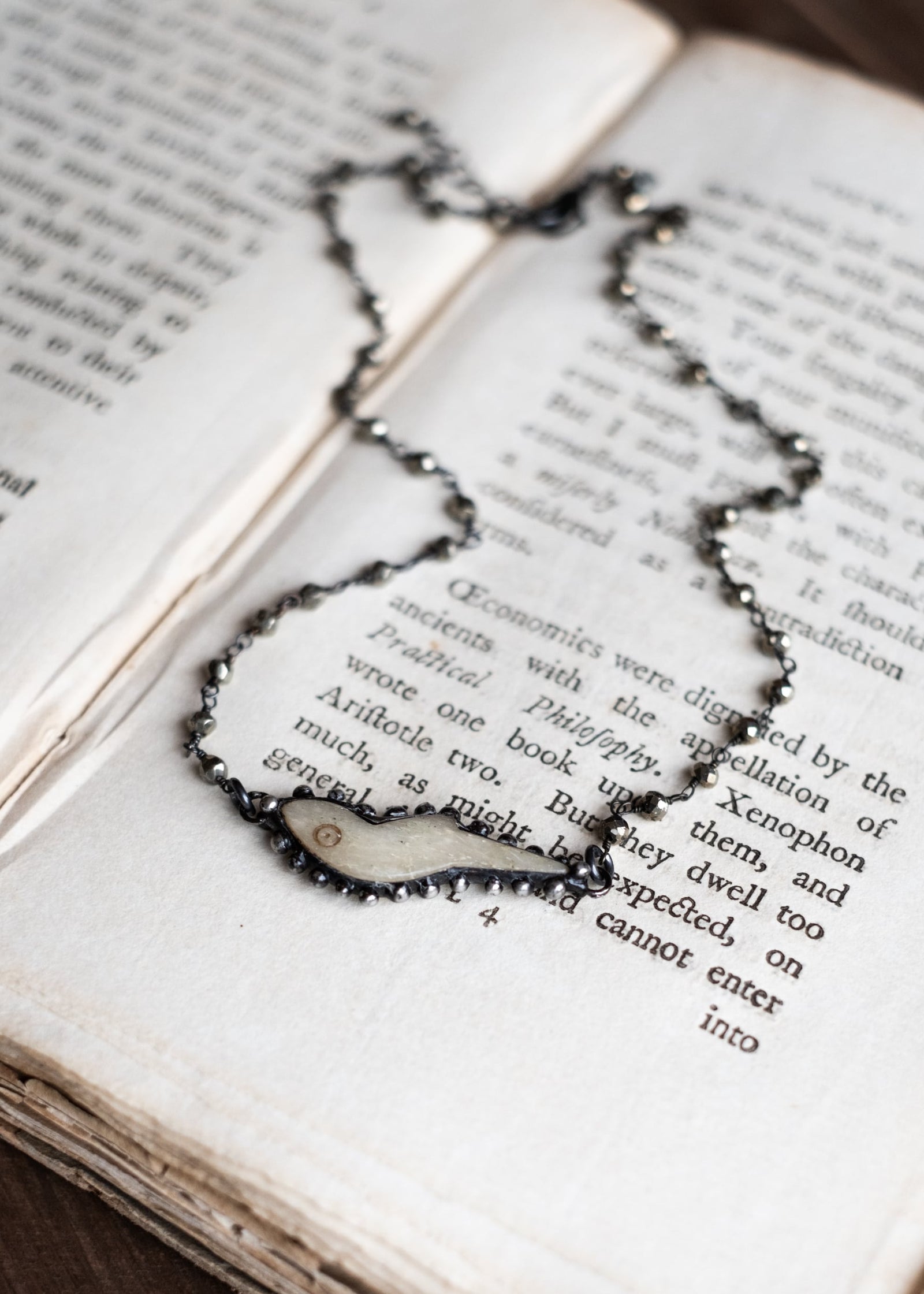 Bone Bird Amulet Necklace