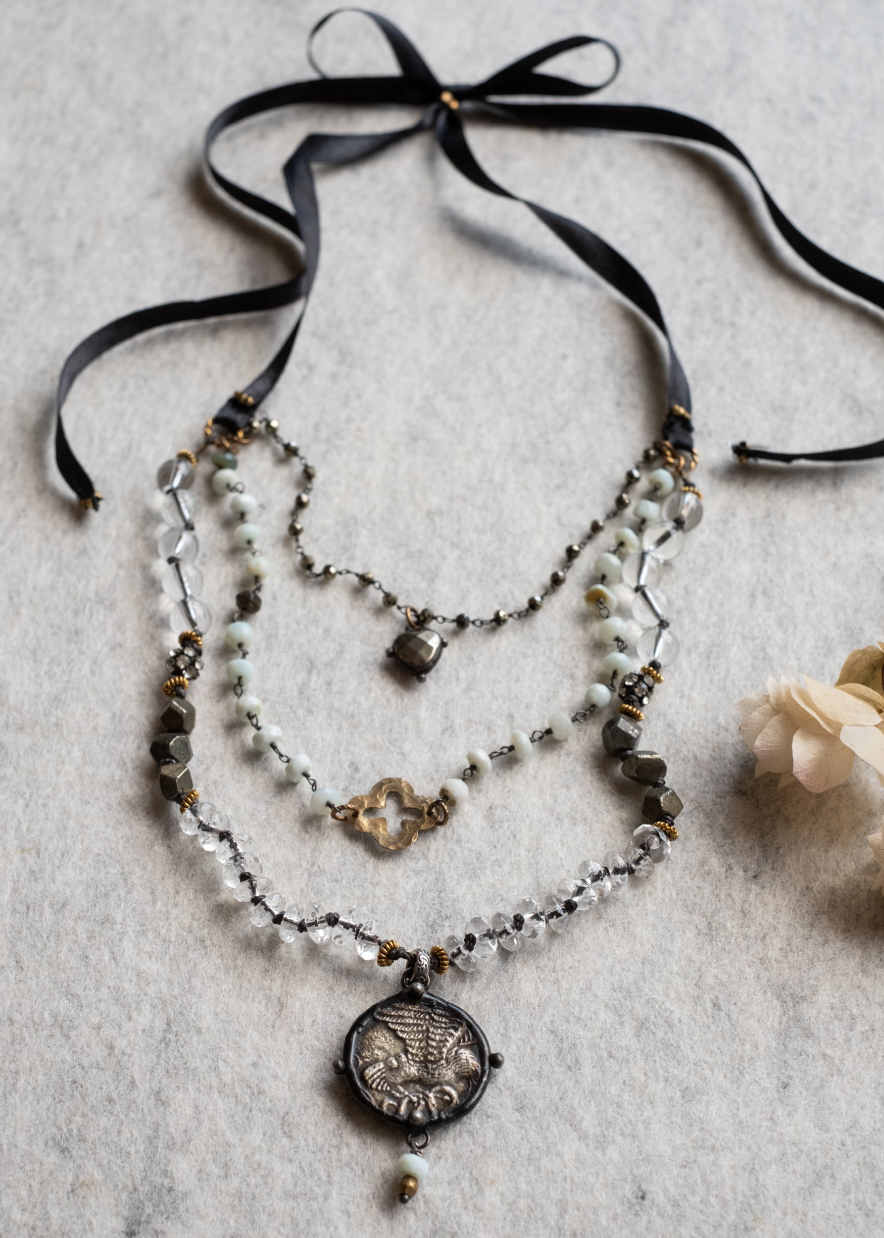 Angel and Dragon Talisman Necklace by Atelier 363, photo b
