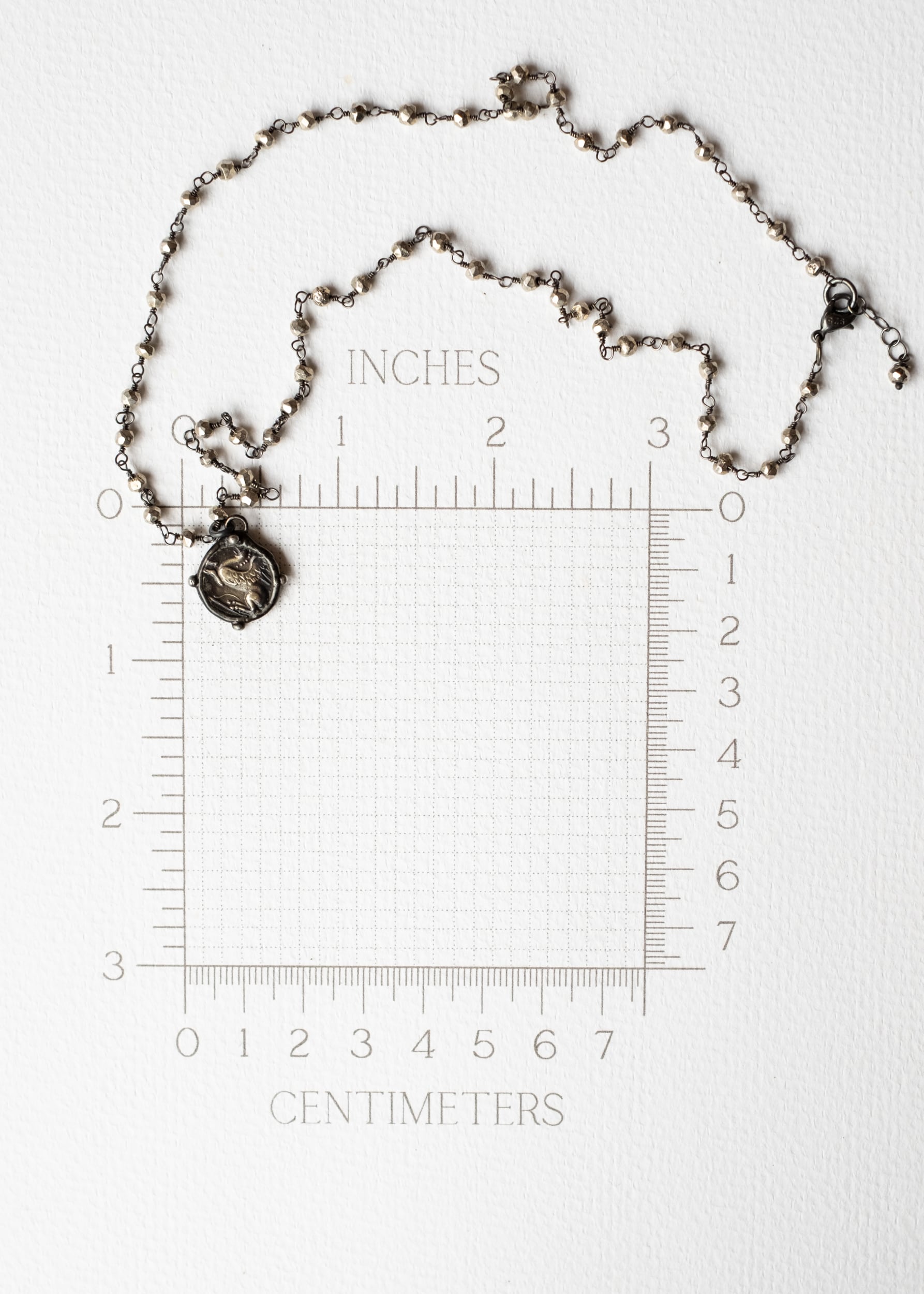 Pegasus and Urn Coin Necklace by Atelier 363, photo e
