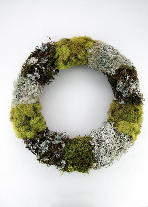 Mosses and Lichen Wreath Large