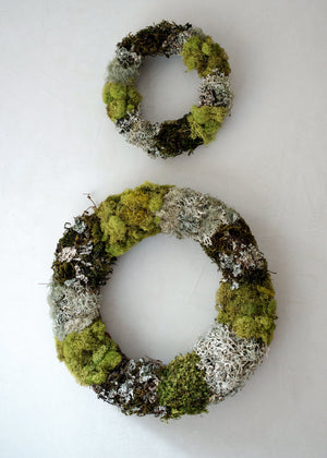 Mosses and Lichen Wreath Small