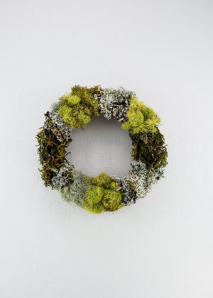 Mosses and Lichen Wreath Small