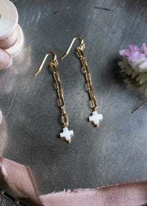 Petite Cross Earrings by Atelier 363, photo e
