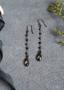 Romantic Pyrite & Crystal Earrings by Atelier 363, photo c