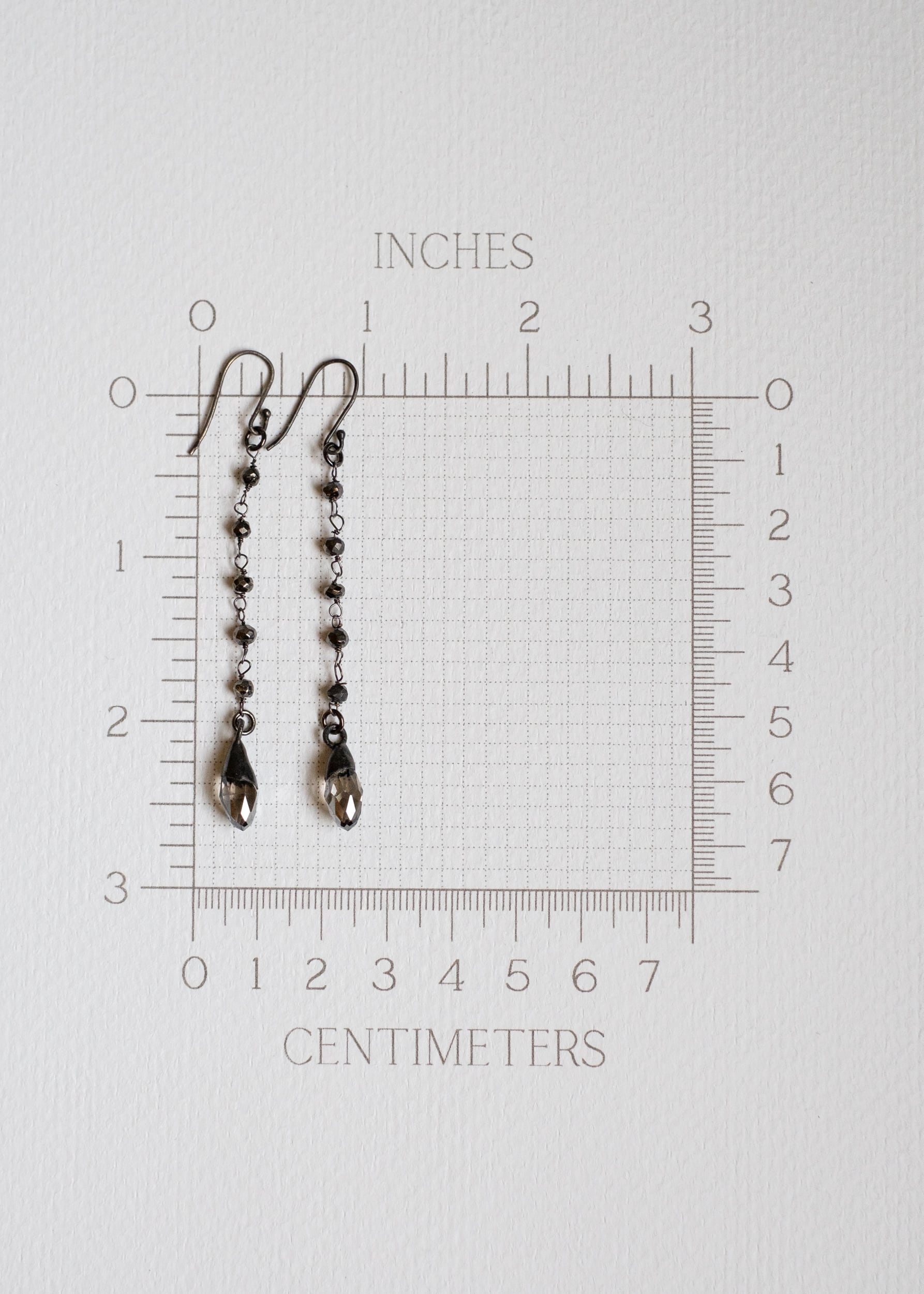Romantic Pyrite & Crystal Earrings by Atelier 363, photo h