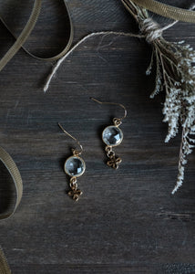 Crystal Quartz & Cross Earrings by Atelier 363, photo e