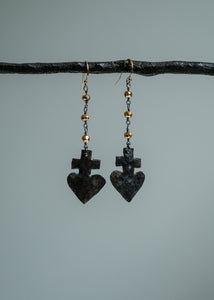 Burning Heart Earrings by Atelier 363, photo e