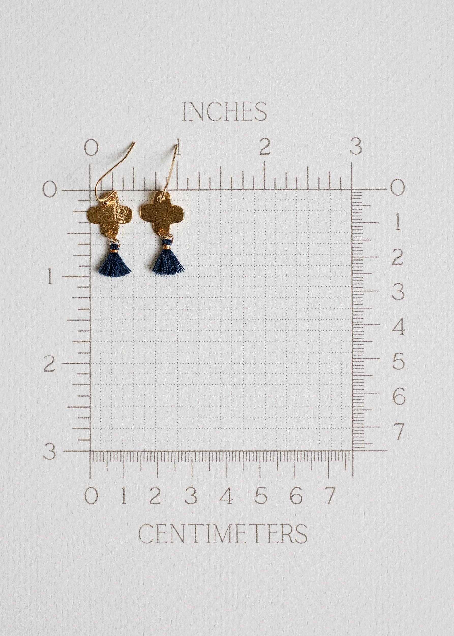 Gold Clover Tassel Earrings by Atelier 363, photo g