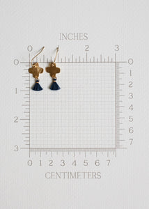 Gold Clover Tassel Earrings by Atelier 363, photo g