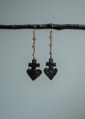 Burning Heart Earrings