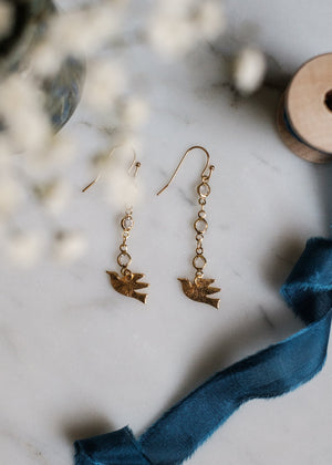 Golden Dove Earrings