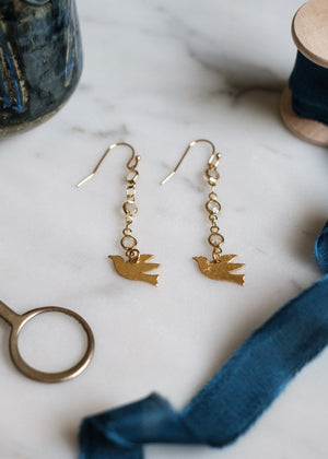 Golden Dove Earrings