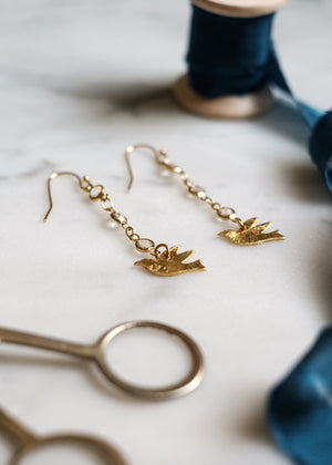 Golden Dove Earrings