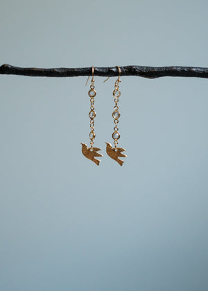 Golden Dove Earrings